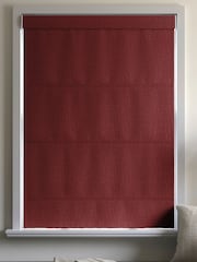 Scarlet Red Burgundy Harvi Made To Measure Roman Blinds - Image 5 of 6