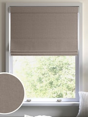 Otter Brown Harvi Made To Measure Roman Blinds - Image 1 of 6