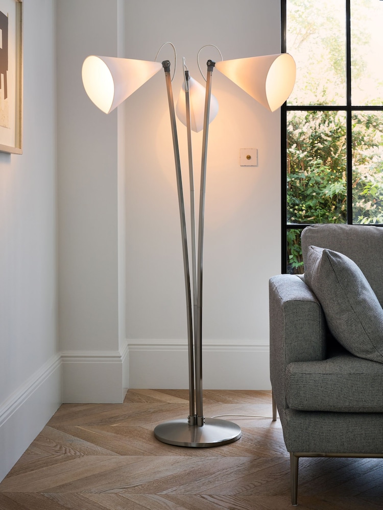 Jasper Conran London White Triple Shade Floor Lamp - Image 1 of 4 Jasper Conran London White Triple Shade Floor Lamp - Image 1 of 4