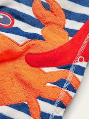 Boden Blue Crab Towelling Cover-Up - Image 3 of 3