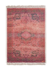 French Connection Red Medium Recycled Cassis Rug - Image 1 of 1