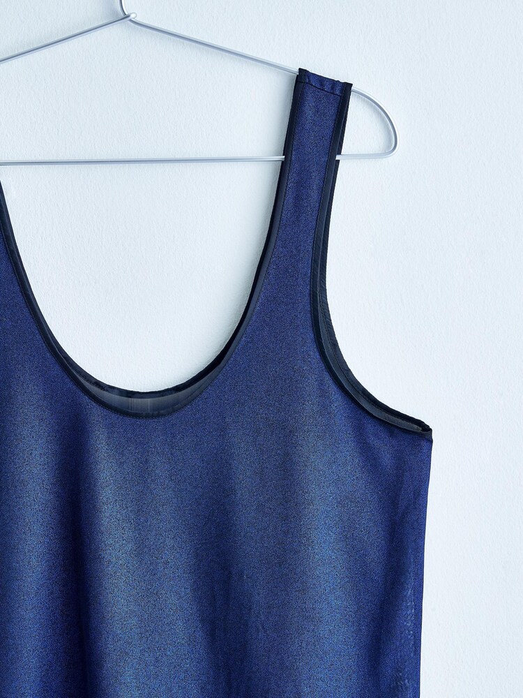 Blue Metallic Scoop Vest - Image 11 of 11