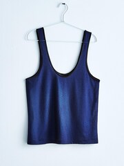 Blue Metallic Scoop Vest - Image 5 of 11