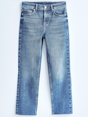 Own. Mid Blue Mid Rise Straight Jeans - Image 1 of 7