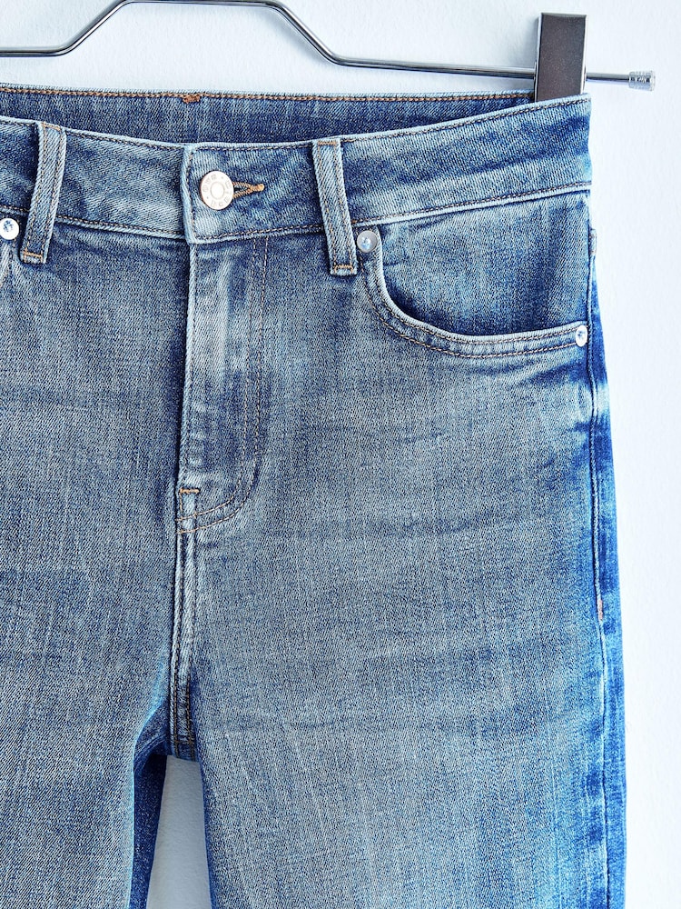 Own. Mid Blue Mid Rise Straight Jeans - Image 2 of 7