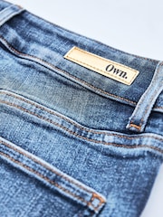 Own. Mid Blue Mid Rise Straight Jeans - Image 5 of 7