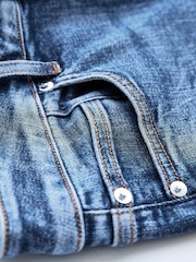 Own. Mid Blue Mid Rise Straight Jeans - Image 6 of 7