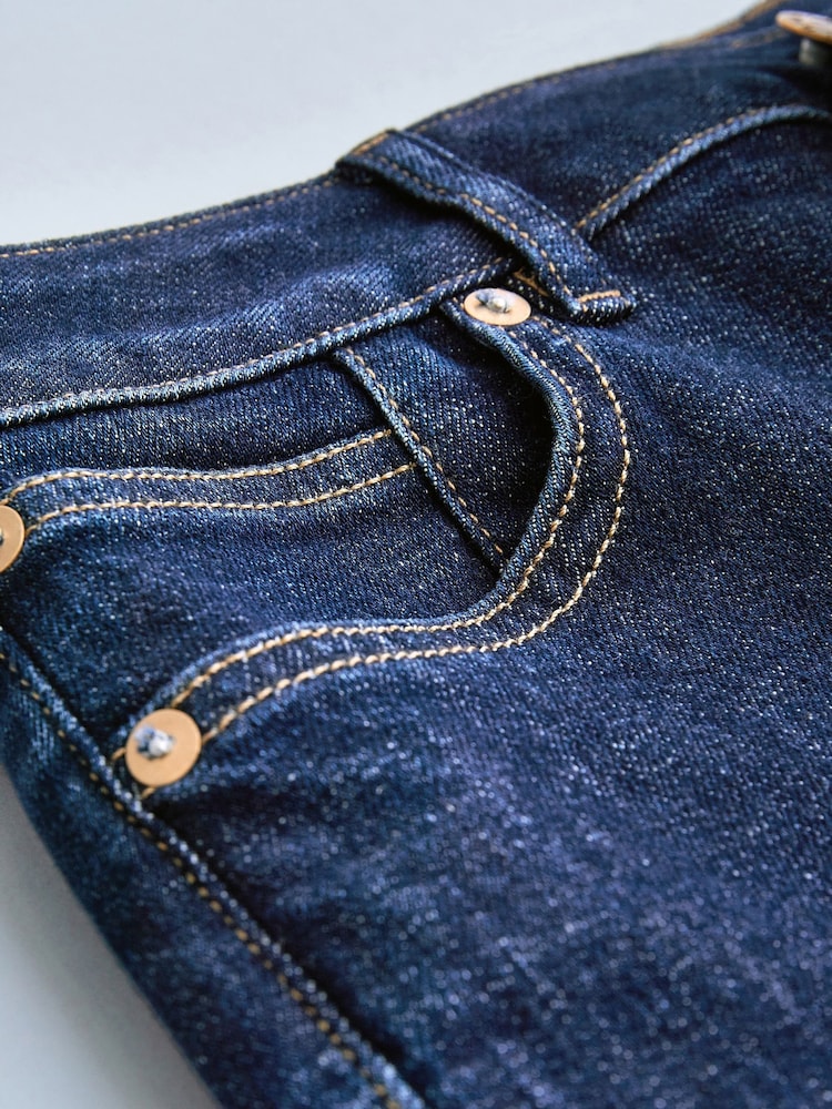 70s Blue Mid Rise Straight Jeans - Image 4 of 5