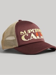 Superdry Brown Vintage Trucker Cap - Image 1 of 5