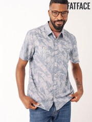 FatFace Blue Padson Palm Print Shirt - Image 1 of 4