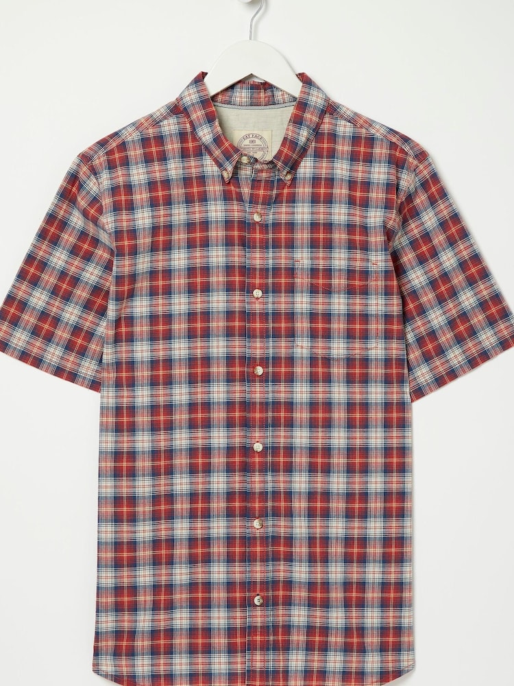 FatFace Red Tilbury Check Shirt - Image 4 of 4