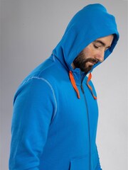 Helly Hansen Blue 100% Cotton Oxford Zip Up Hoodie - Image 3 of 6