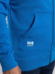Helly Hansen Blue 100% Cotton Oxford Zip Up Hoodie - Image 4 of 6
