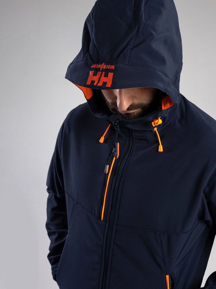 Helly Hansen Chelsea Blue Evolution Hooded Softshell Sweatshirt - Image 2 of 6