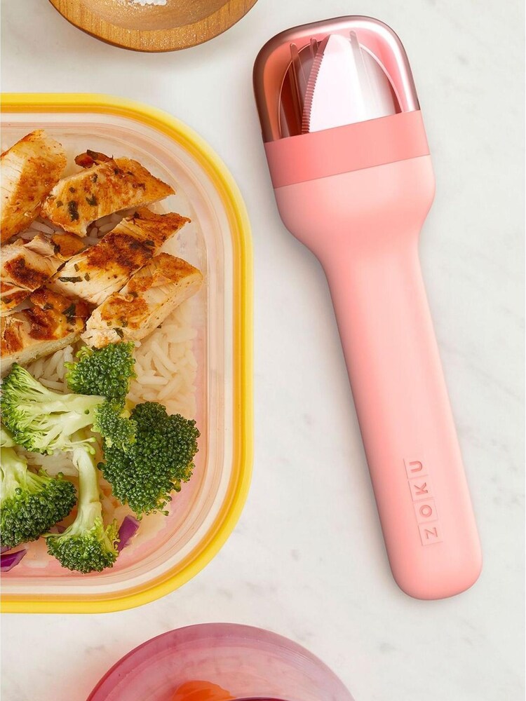 Zoku Pink Cutlery Set - Image 2 of 3 Zoku Pink Cutlery Set - Image 2 of 3