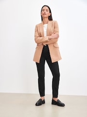 črna - Usnjeni mokasini z debelim podplatom in brogue detajlom Forever Comfort® - Slika 5 iz 10
