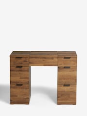 Dark Bronx Oak Effect 6 Drawer Dressing Table - Image 9 of 9