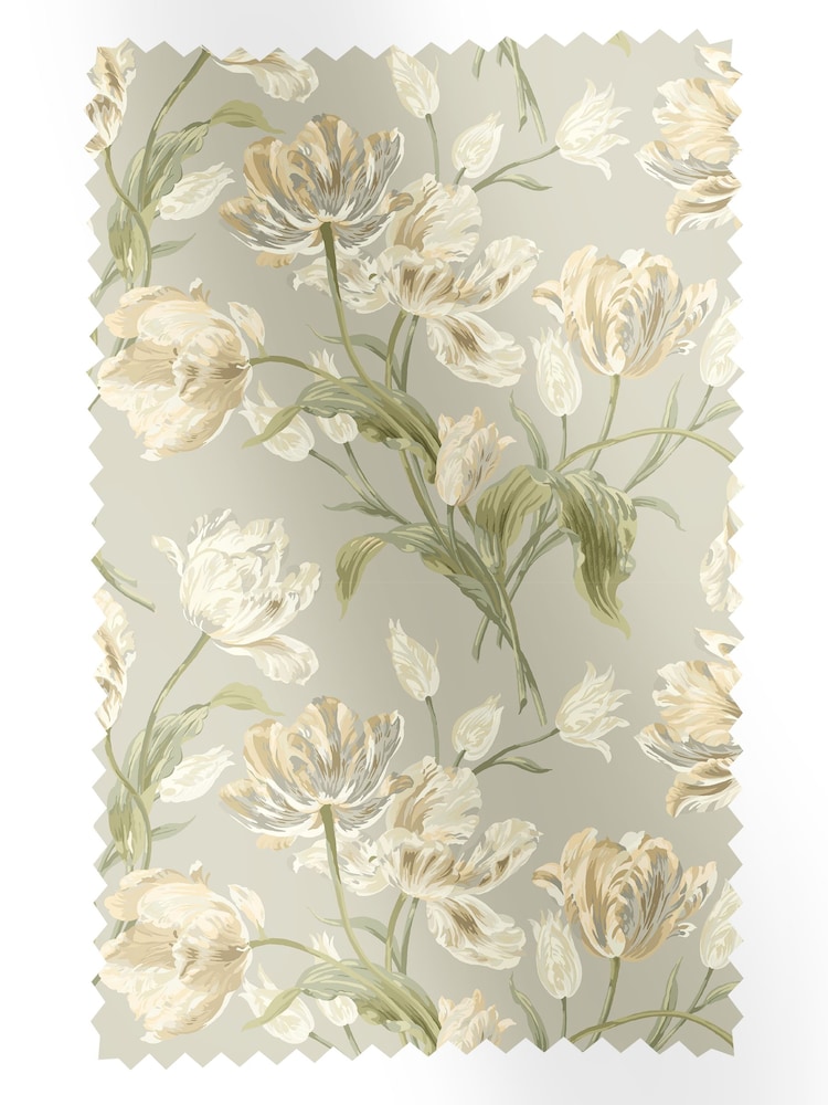 Laura Ashley Sage Green Gosford Fabric By The Metre - Image 1 of 2