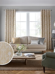 Laura Ashley Gold Josette Woven Fabric By The Metre - Image 2 of 2