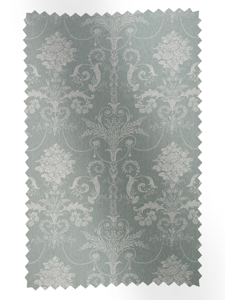 Laura Ashley Green Josette Woven Fabric By The Metre - Image 1 of 2