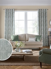 Laura Ashley Green Josette Woven Fabric By The Metre - Image 2 of 2