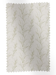 Laura Ashley Green Pussy Willow Embroidery Fabric By The Metre - Image 1 of 2