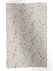 Laura Ashley Steel Grey Pussy Willow Embroidery Fabric By The Metre - Image 1 of 2