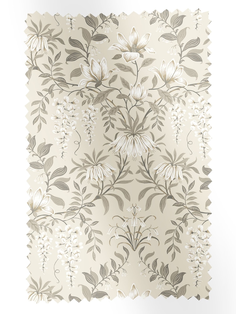 Laura Ashley Natural Parterre 100% Cotton Fabric By The Metre - Image 1 of 2