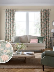 Laura Ashley Blush Pink Tapestry Floral Fabric By The Metre - Image 2 of 2