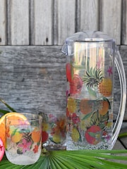 Summerhouse Clear Garden Waikiki Pitcher & 4 Tumblers - Image 1 of 5