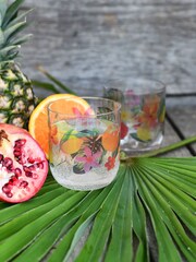 Summerhouse Clear Garden Waikiki Pitcher & 4 Tumblers - Image 4 of 5