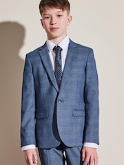 Bright Blue Check Suit: Jacket (3-16yrs) - Image 1 of 4
