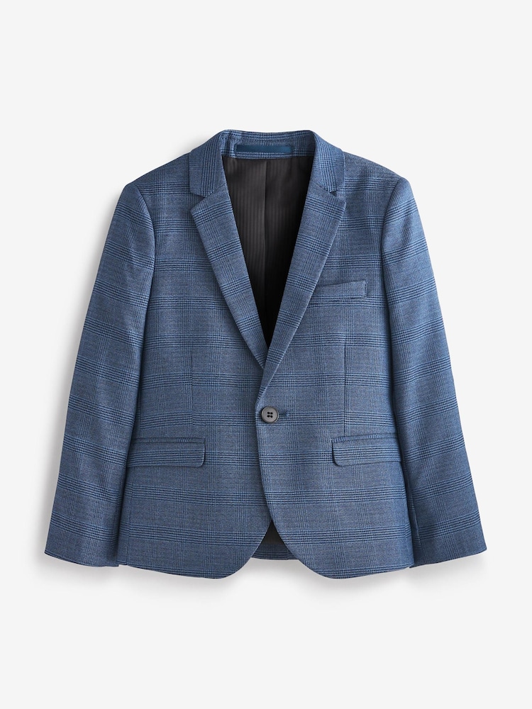 Bright Blue Check Suit: Jacket (3-16yrs) - Image 2 of 4