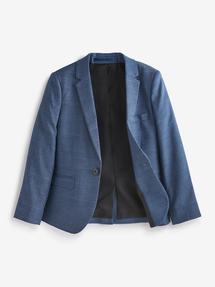 Bright Blue Check Suit: Jacket (3-16yrs) - Image 4 of 4