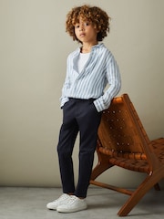 Reiss Navy Pitch 3-9 yrs Slim Fit Casual Chinos - Image 3 of 4