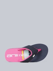 Animal Blue Kids Swish Flip-Flops - Image 2 of 6