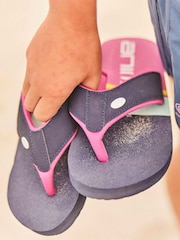 Animal Blue Kids Swish Flip-Flops - Image 6 of 6