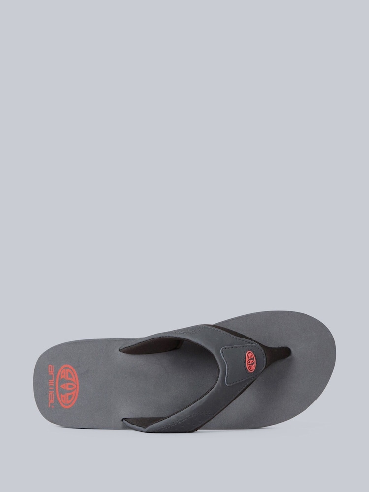 Animal Grey Mens Jekyl Flip-Flops - Image 2 of 5
