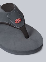 Animal Grey Mens Jekyl Flip-Flops - Image 4 of 5