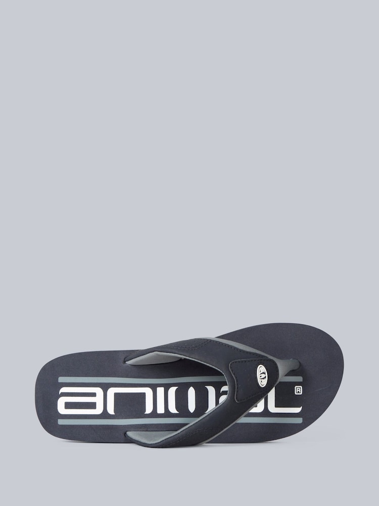 Animal Aqua Blue Mens Jekyl Flip Flops - Image 2 of 4