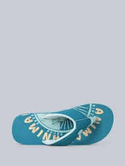 Animal Blue Womens Swish Flip Flops - Image 3 of 3