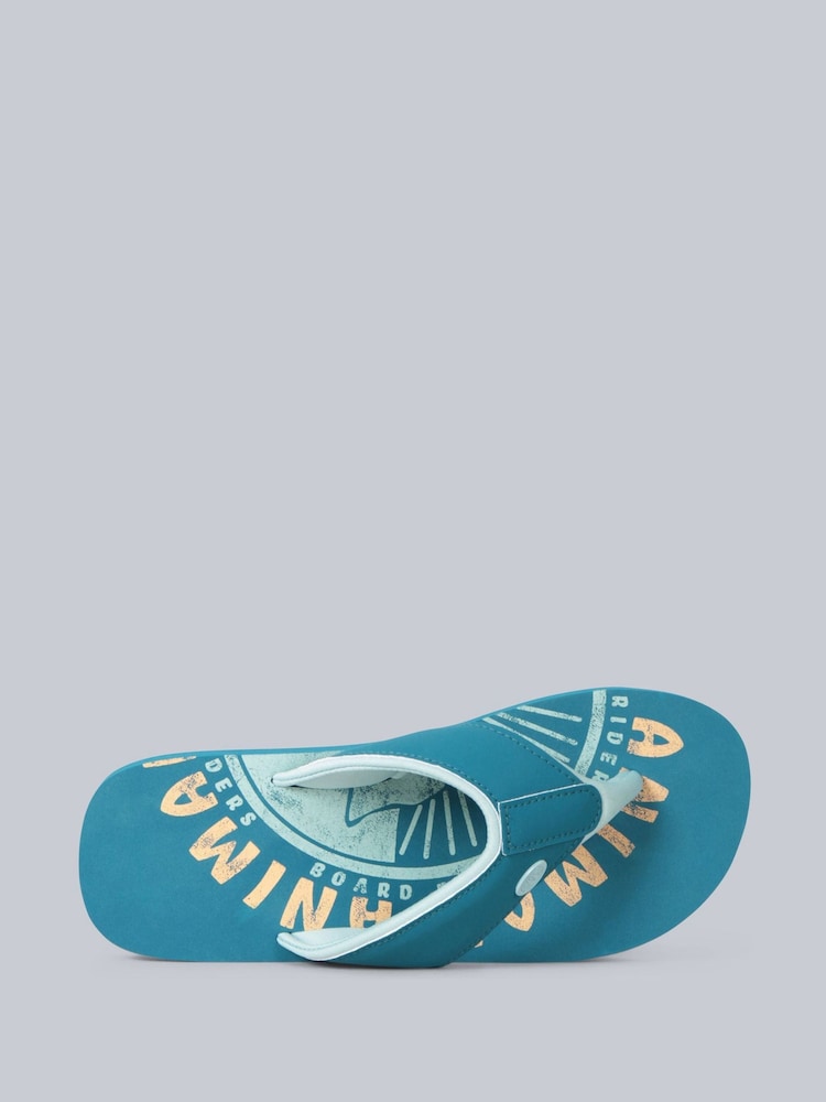Animal Blue Womens Swish Flip Flops - Image 3 of 3