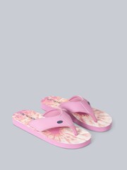 Animal Pink/White Womens Swish Flip-Flops - Image 1 of 4