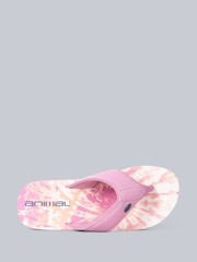 Animal Pink/White Womens Swish Flip-Flops - Image 2 of 4