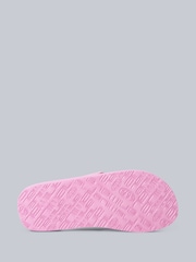 Animal Pink/White Womens Swish Flip-Flops - Image 3 of 4