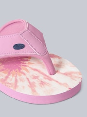 Animal Pink/White Womens Swish Flip-Flops - Image 4 of 4