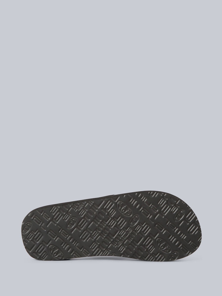 Animal Black Patent Womens Swish Flip Flops - Image 4 of 7