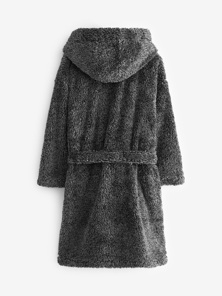 Grey Fleece Dressing Gown (1.5-16yrs) - Image 2 of 3