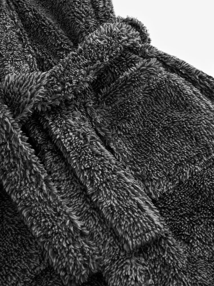 Grey Fleece Dressing Gown (1.5-16yrs) - Image 3 of 3