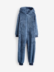 Navy Fleece All-In-One (3-16yrs) - Image 1 of 3